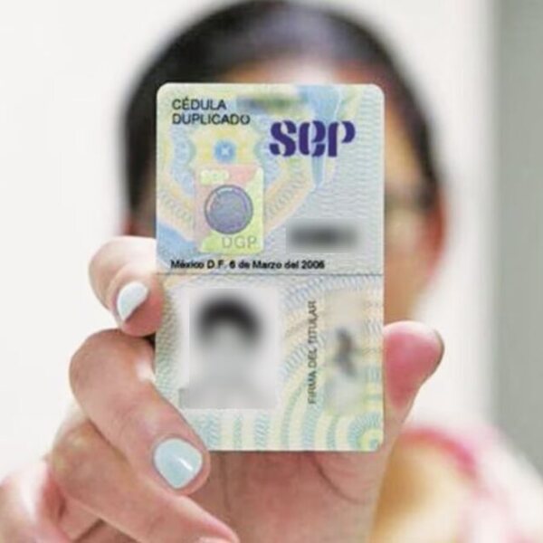 Cédula profesional de técnico expedida por la Secretaría de Educación Pública